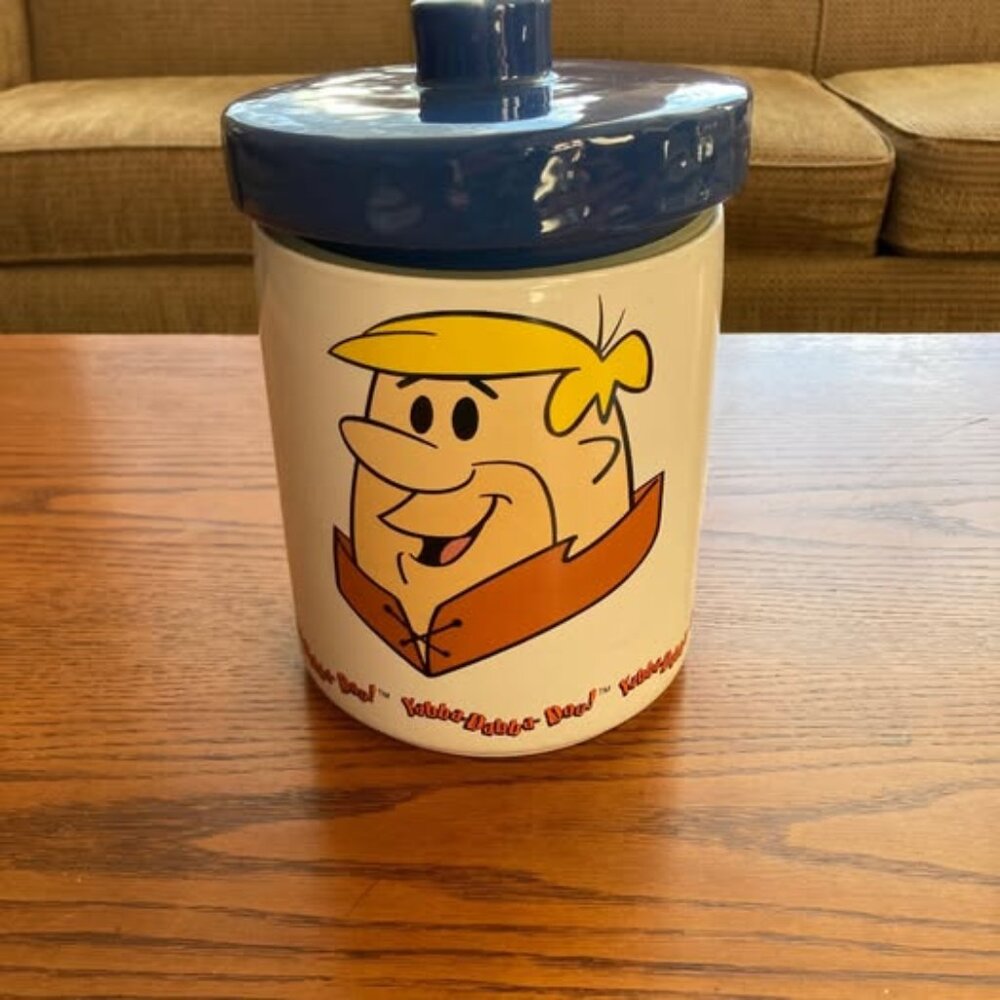 Vintage Barney Rubble Cookie Jar — Perfect Condition!